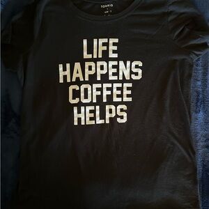 Torrid Black Slim Fit Tee